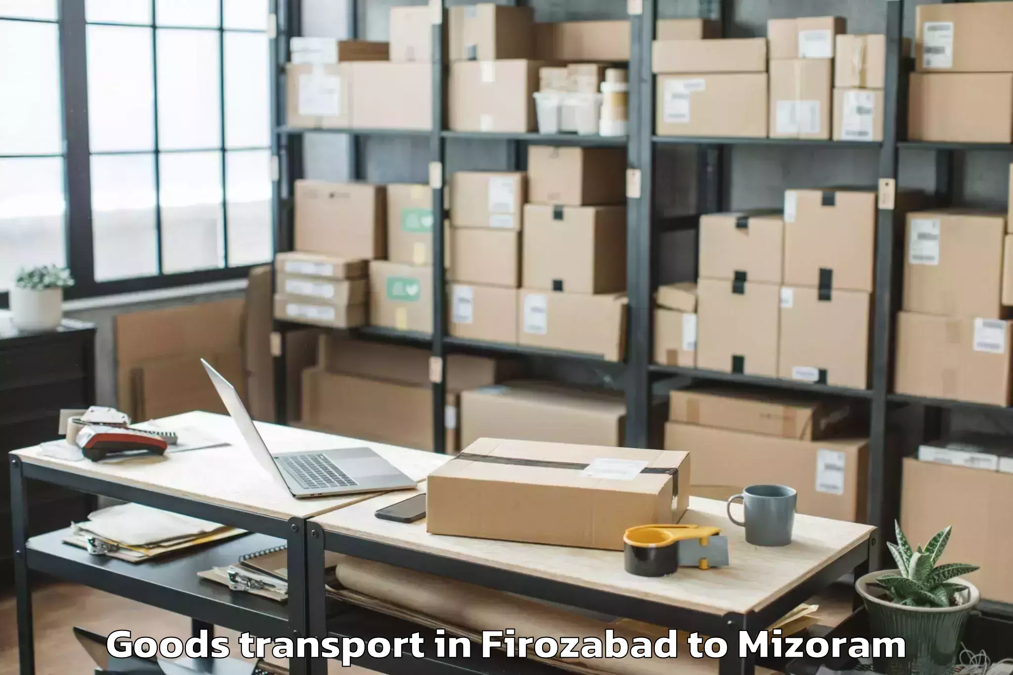 Professional Firozabad to Chawngte Goods Transport